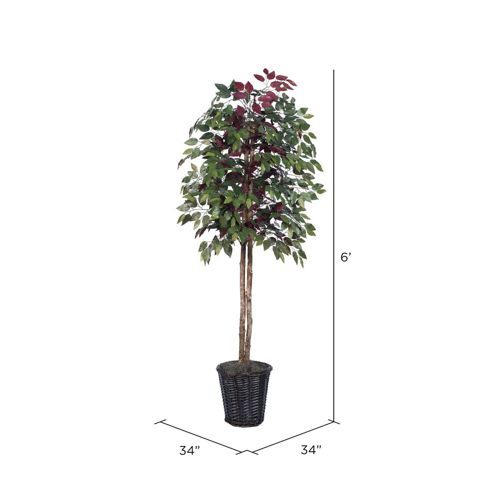 Vickerman 6' Artificial Capensia Rattan Basket