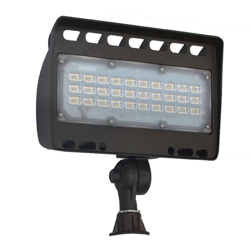 Westgate 12-Volt AC Integrated LED Wall Wash Lights, Outdoor Lighting, 50W, 5250 Lumens, 5000K, Bronze Finish