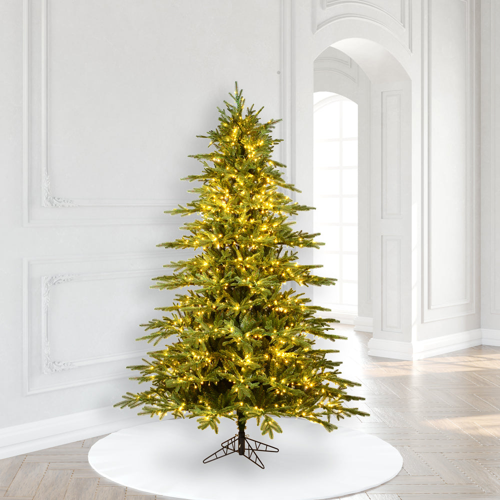 Vickerman 6.5' x 57" Kamas Fraser Fir Tree 1200 Warm White Low Voltage 3MM LED Lights.