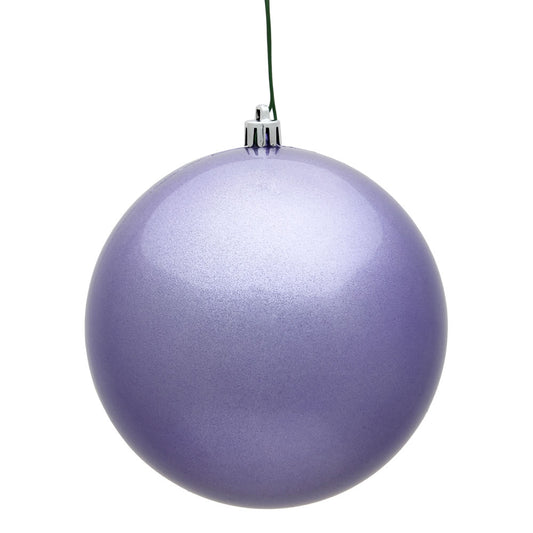 Vickerman 4" Lavender Candy Ball Ornament 6 per Bag