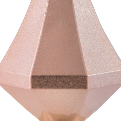 Vickerman 8" Rose Gold Candy Finish Diamond Finial Ornament Pack of 2