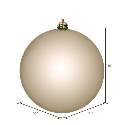 Vickerman 10" Oat Shiny Ball Ornament