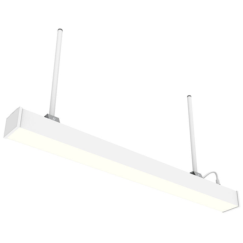 Westgate 8Ft 4In IP66 Wet Loc. Linear Light MCTp 80/120/160W 35/40/50K 0-10 Suspended Or Wall, Commercial Indoor Lighting, 80W/120W/160W, 105 Lumens/W, 35K/40K/50K, Sandy White Finish, 0~10V Dimmable