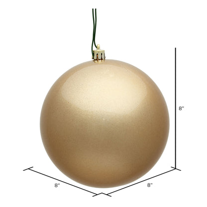 Vickerman 8" Café Latte Candy Ball Ornament