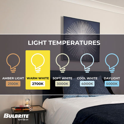 BULBRITE INCANDESCENT G25 MEDIUM SCREW (E26) 40W DIMMABLE LIGHT BULB 2700K/WARM WHITE HALF MIRROR 6PK (712334)