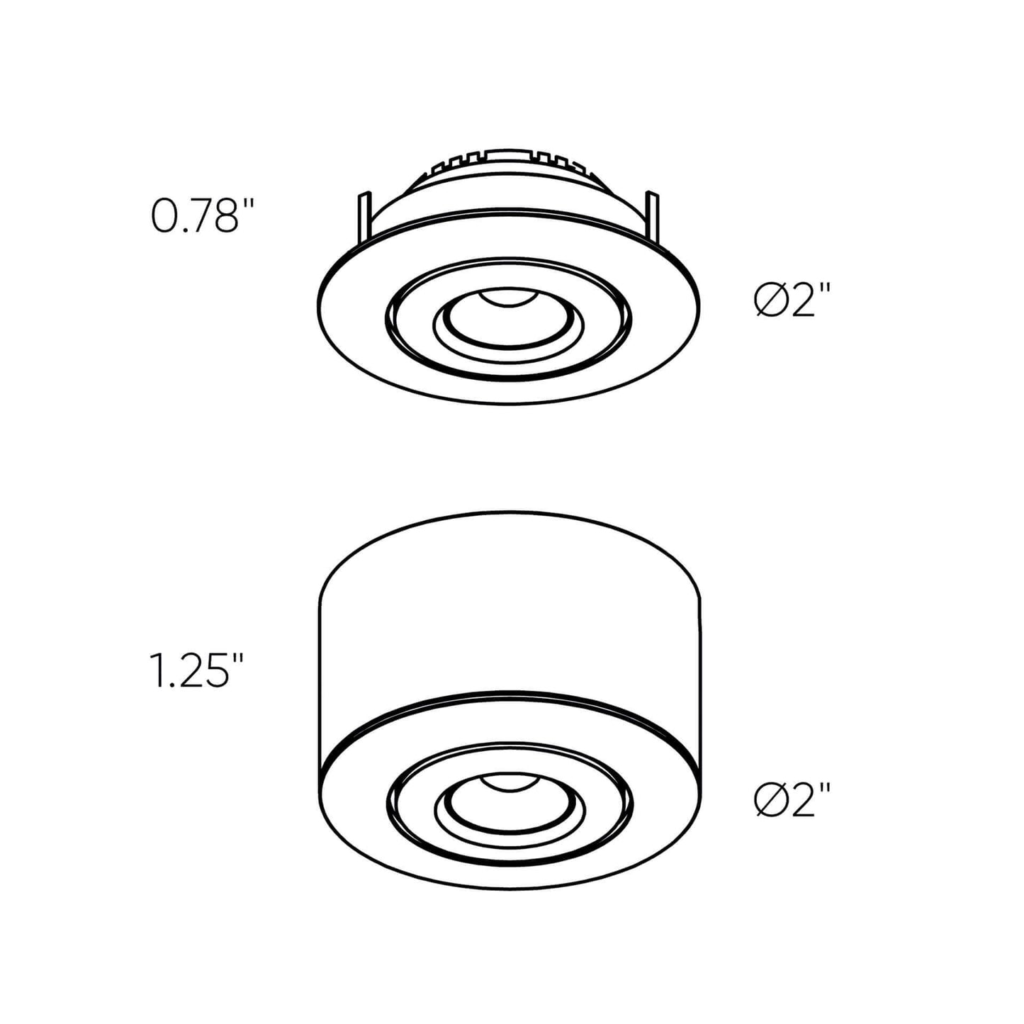 Dals Lighting Gimbal Puck Light - Mini To High Powered Light - 3000K