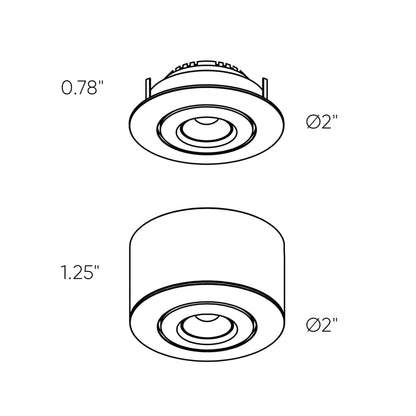 Dals Lighting Gimbal Puck Light - Mini To High Powered Light - 3000K