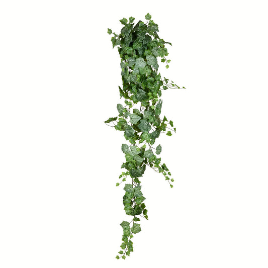 Vickerman 6' Artificial Green & White Grape Leaf Ivy Hanging Bush.