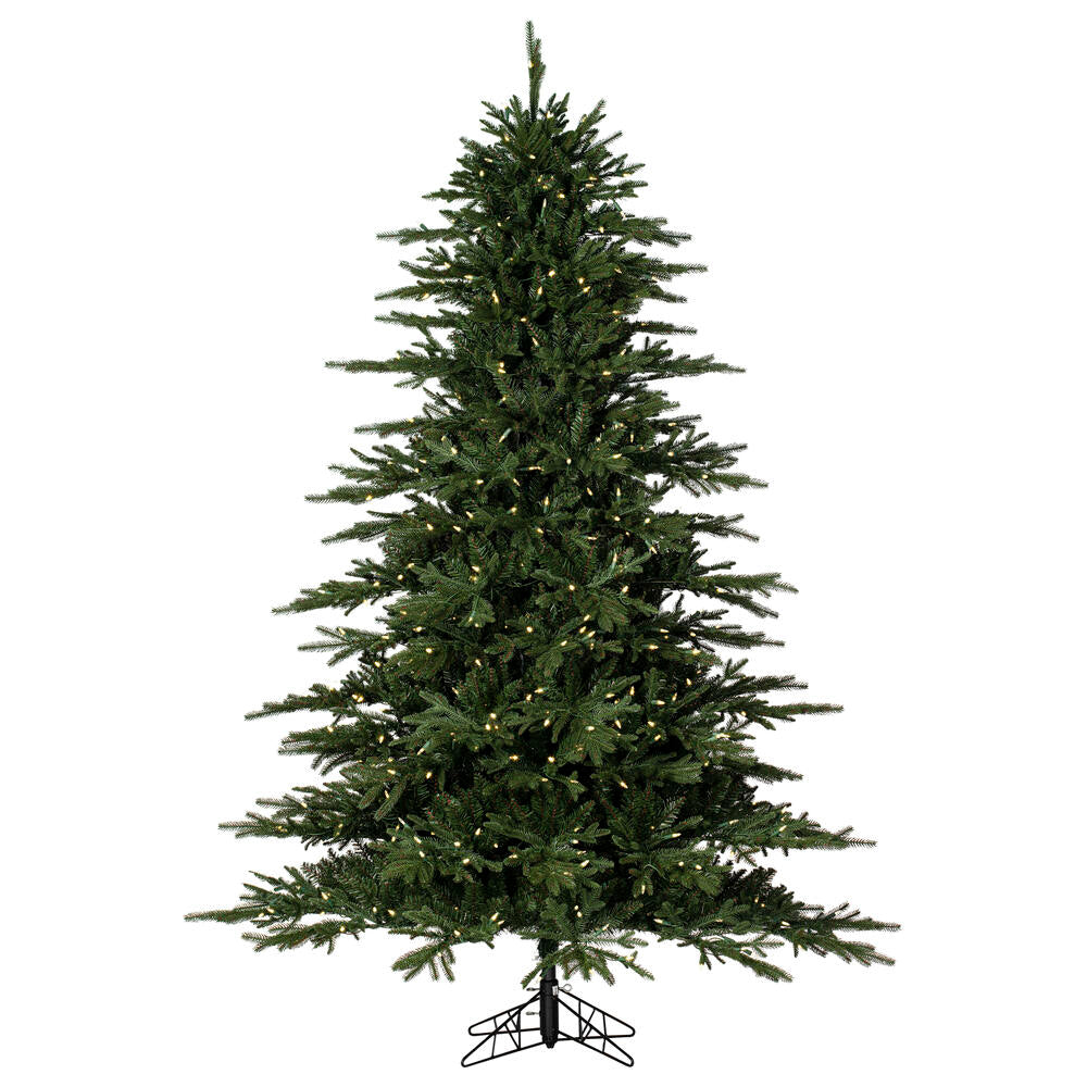 Vickerman 7.5' x 62" Kamas Fraser Fir Artificial Christmas Tree Warm White Dura-lit LED Lights