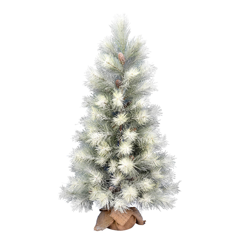 Vickerman 48" Norfolk Frosted Pine Artificial Christmas Tree Unlit