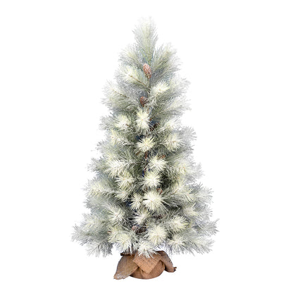 Vickerman 48" Norfolk Frosted Pine Artificial Christmas Tree Unlit