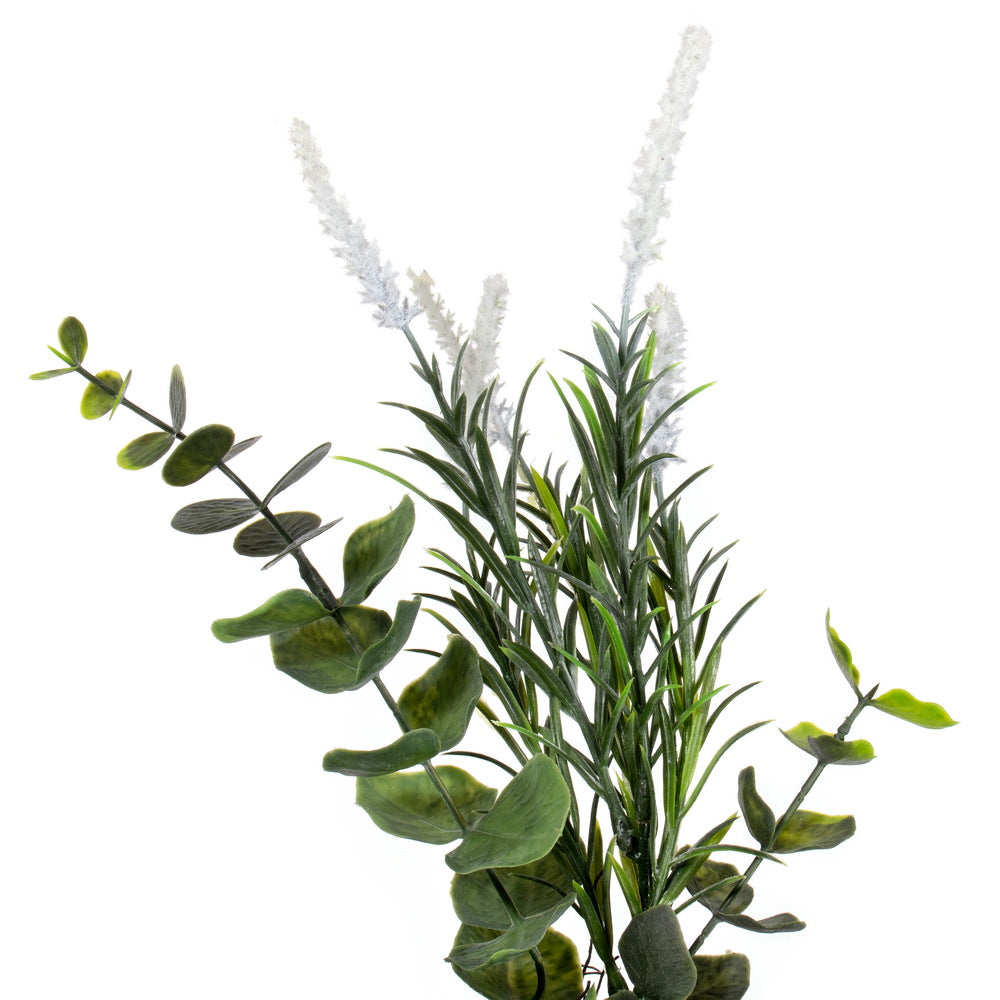 Vickerman 24" Green Artificial Rosemary & Eucalyptus Wreath.