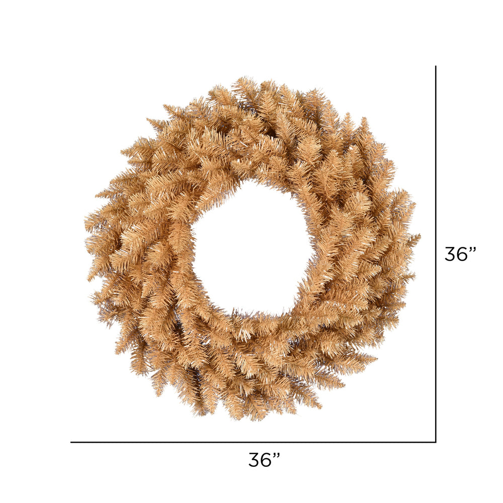 Vickerman 36" Gold Fir Artificial Christmas Wreath Unlit