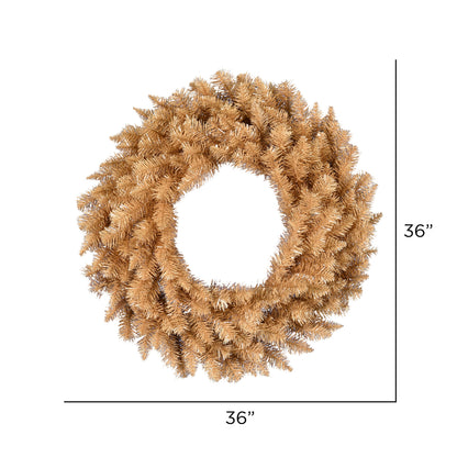 Vickerman 36" Gold Fir Artificial Christmas Wreath Unlit