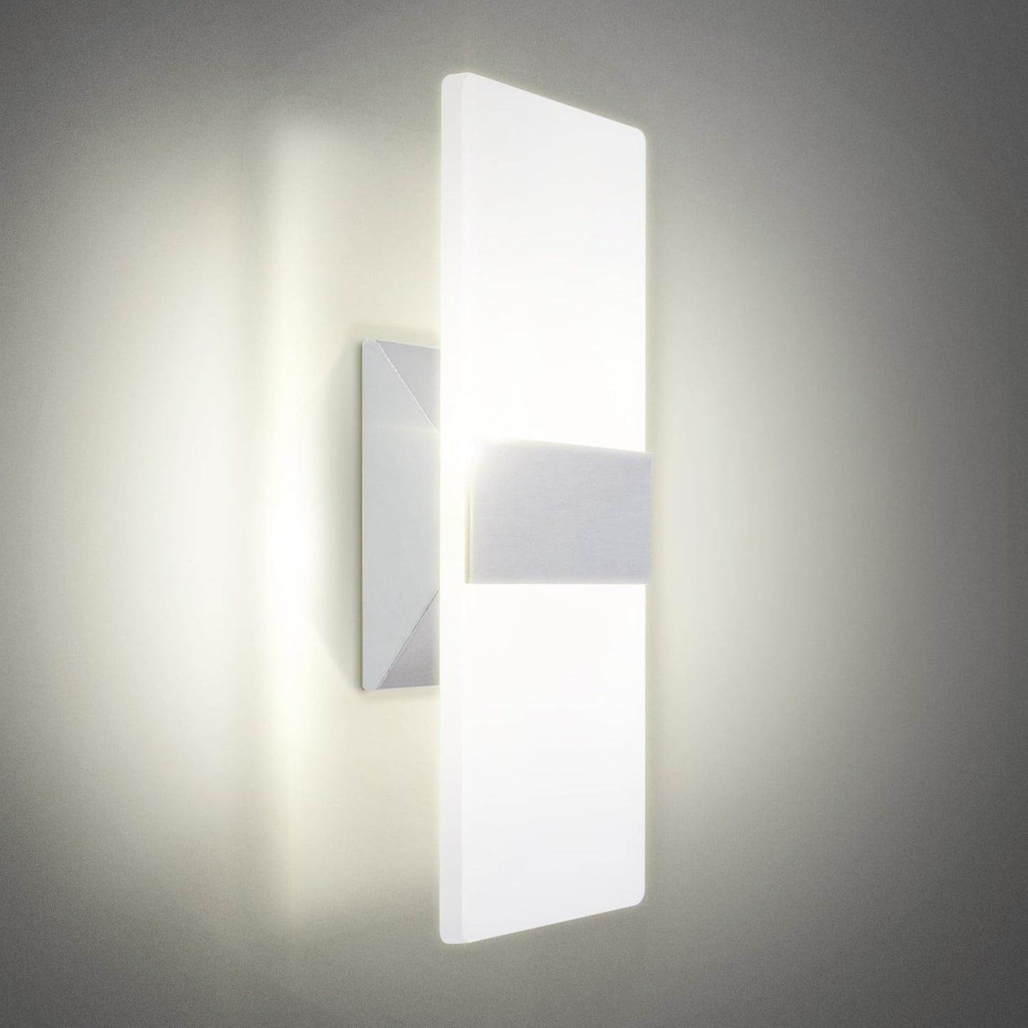 ASD Lighting LED Wall Sconce 12inch 12W 120V Triac 2700/3000/3500/4000/5000K Nickel UL
