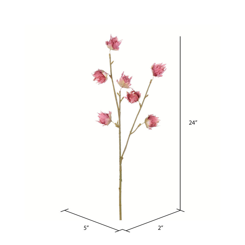 Vickerman 24" Artificial Mauve Hibiscus Spray. Includes 3 sprays per pack.