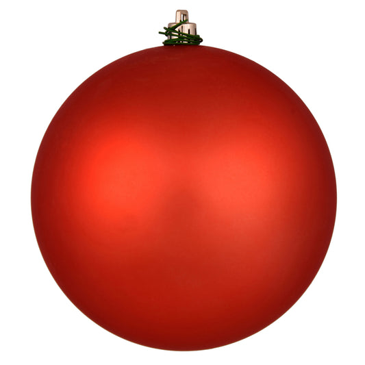 Vickerman 4" Bittersweet Matte Ball Ornament 6 per Bag