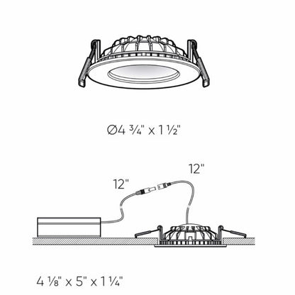 Dals Lighting Indirect/Facet Recessed Light - 2"-6" - 3000K - 120V