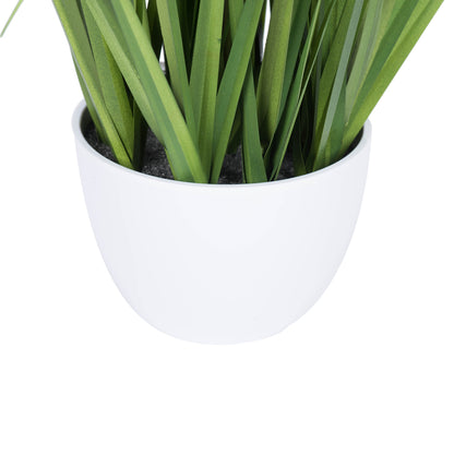 Vickerman 32" Artificial Green Potted Bamboo and Grass.