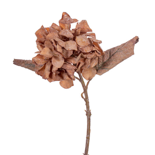 Vickerman 13" Tan Artificial Dried Hydrangea Spray 6 per bag.