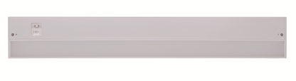 ASD Lighting LED Under Cabinet Linear 18" 8W 120V Dimmable CCT Selectable 2700/3000/4000K Hardwired or Plug-in, Linkable, Hi/Low Switch, White UL