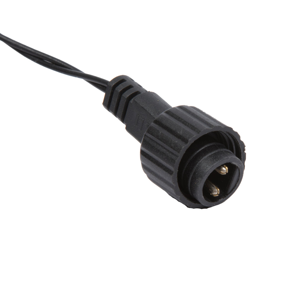 Vickerman 144 Orange LED Cluster Light Set 24' Christmas Light Set Black Wire