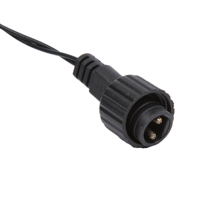 Vickerman 144 Orange LED Cluster Light Set 24' Christmas Light Set Black Wire