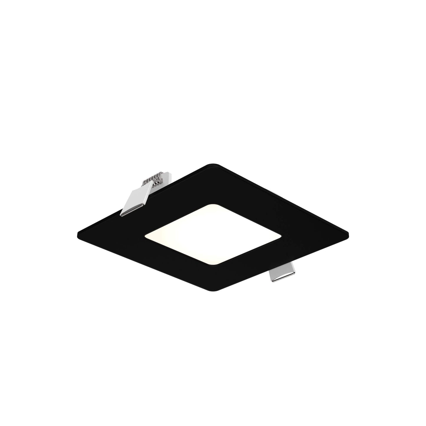 DALS 4 Inch Square Recessed Panel Light with Junction Box/Driver | CCT Color Selectable | 11W, 770 Lumens | Dimmable Pot Light | Wet Rated | ETL Certified