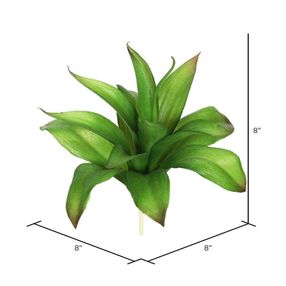 Vickerman 8" Artificial Green Agave Stem Set of 3