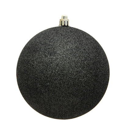 Vickerman 8" Gunmetal Glitter Ball Ornament