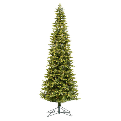 Vickerman 4.5' x 22" Belmont Balsam Fir Instant Connect Artificial Christmas Pencil Tree Warm White Dura-Lit® LED Lights