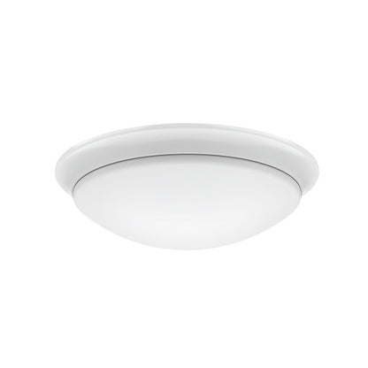 Westgate 11In LED Dome Flush Mount 20W 1500 Lumens 5Cct 27/30/35/40/50K 120V R80 Dim Es, ETL, Fcc, Wht, Residential Lighting, 20W, 1500 Lumens, 27K/30K/35K/40K/50K, White Finish, Dimmable Down To 10% Using A Standard TRIAC LED Dimmer