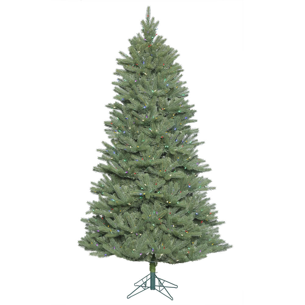 Vickerman 14' Colorado Spruce Slim Artificial Christmas Tree Multi-Colored LED Lights