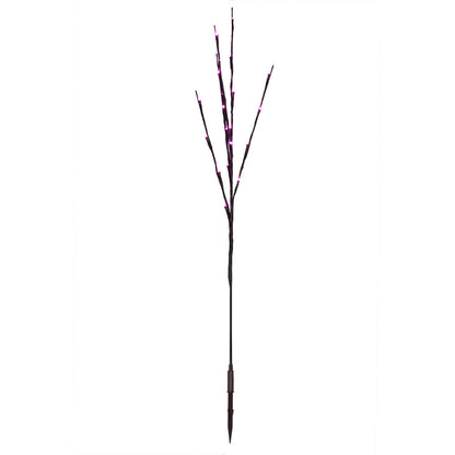 Vickerman 60 Pink LED Twig Light Set on Brown Wire Pack of 3.
