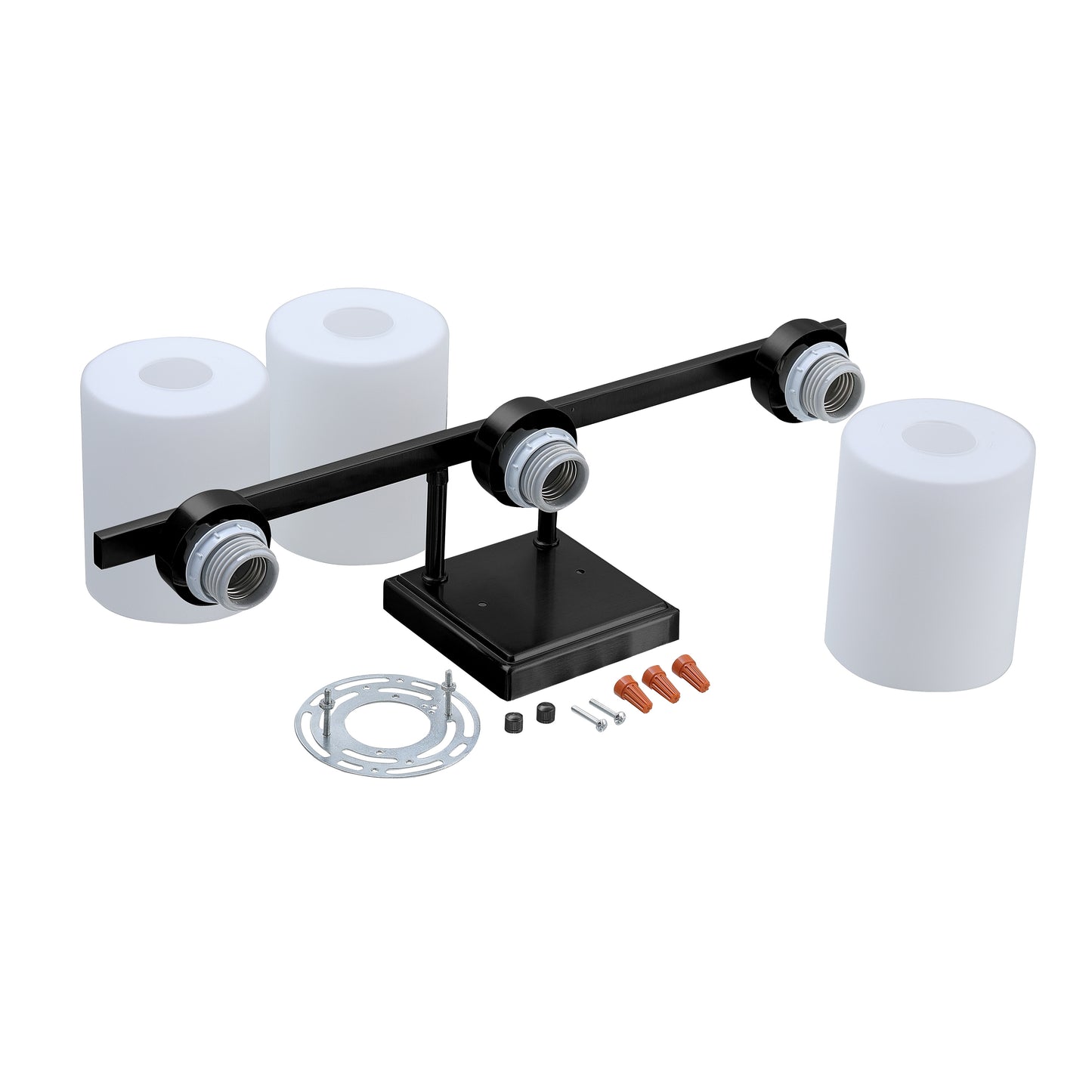 ASD Lighting 3-light Vanity Light 3xE26 60W 120V Black ETL