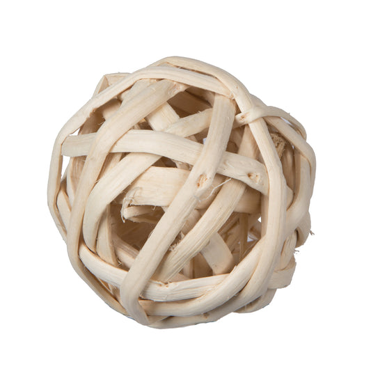 Vickerman Natural Botanicals 2.4" Kambu Ball Bleached. Includes 50 pieces per Pack.