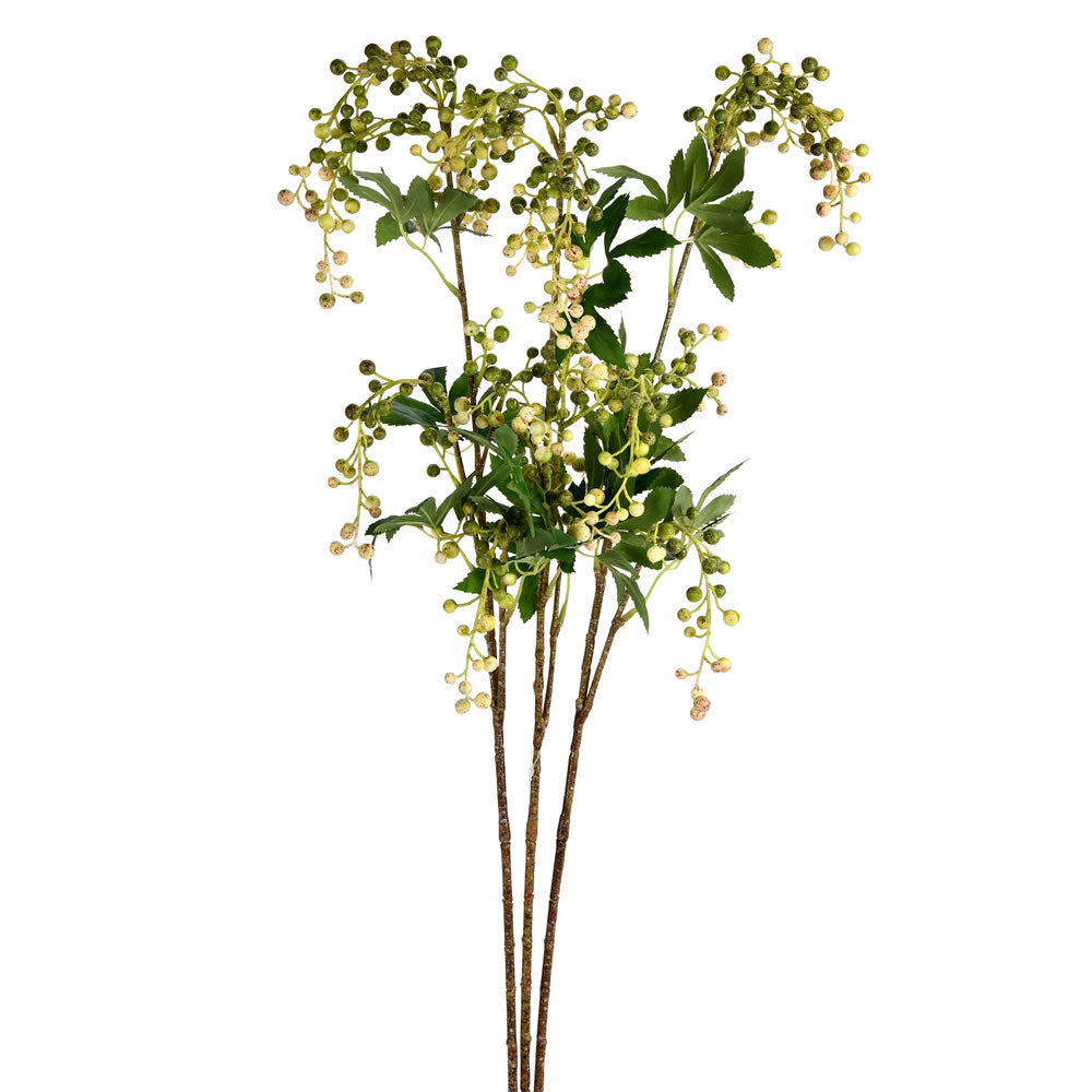 Vickerman 38" Artificial Green Berry Spray. There are 3 sprays per pack.