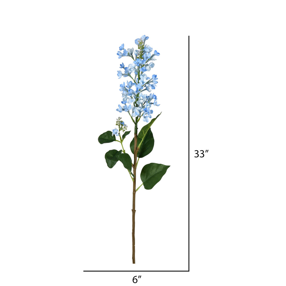 Vickerman 33'' Artificial Blue Mini Flower Spray. Includes 3 sprays per pack.