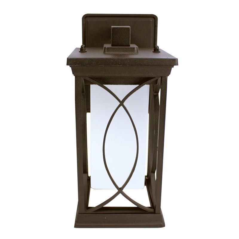 Westgate 11In M2 LED Outdoor Lantern Wall Sconce 12W 30/40/50K Frosted Lens Orb Photocell , Outdoor Lighting, 12W, 500 Lumens, 30K/40K/50K, Orb Finish