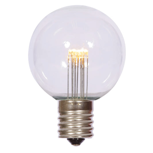 Vickerman G50 Warm White Transparent Glass LED Replacement Bulb