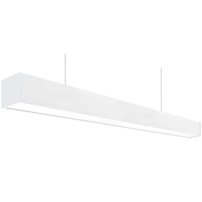 Westgate Architectural Suspended Up/Down Light - 4Ft, Commercial Indoor Lighting, 15W/25W, 1650 Lumens/2750 Lumens, 3500K, White Finish, 0~10V Dimmable