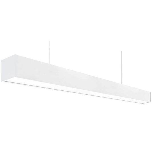 Westgate Architectural Suspended Up/Down Light - 4Ft, Commercial Indoor Lighting, 15W/25W, 1650 Lumens/2750 Lumens, 3500K, White Finish, 0~10V Dimmable