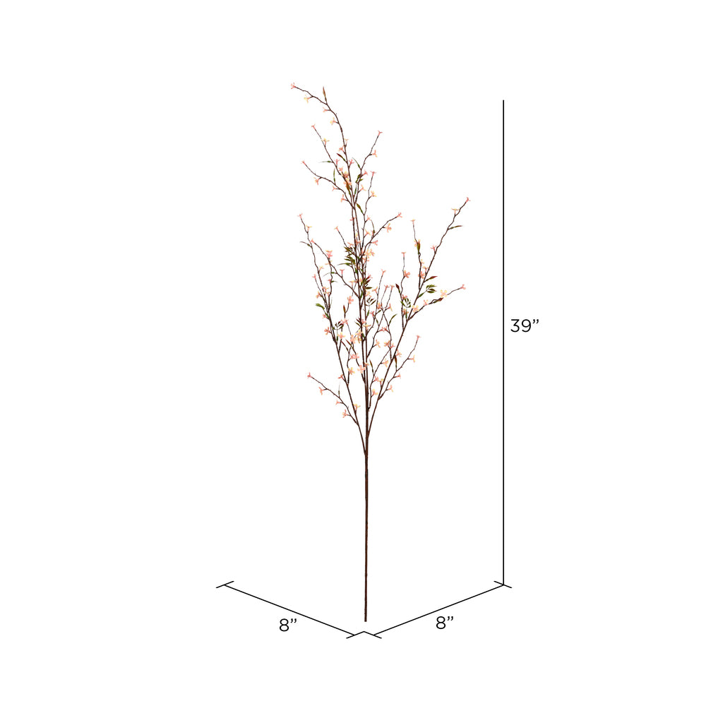 Vickerman 39" Artificial Pink and Cream Mini Wild Flower Spray. Includes 4 sprays per pack.