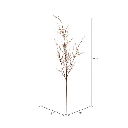 Vickerman 39" Artificial Pink and Cream Mini Wild Flower Spray. Includes 4 sprays per pack.