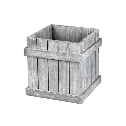 Vickerman 10" Wooden Panel Box Set/2. This set includes 2 boxes that measure 10.3"L x 10.3"W x 9.9"H and 7.9"L x 7.9"W x 7.9"H.