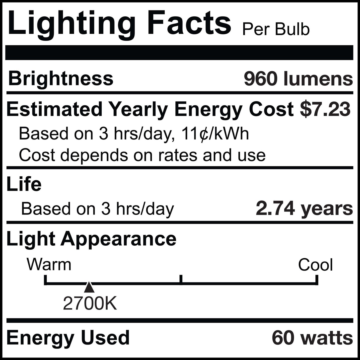 BULBRITE KRYPTON/XENON T3 DOUBLE-CONTACT BAYONET (BA15d) 60W DIMMABLE LIGHT BULB 2700K/WARM WHITE 2PK (473260)