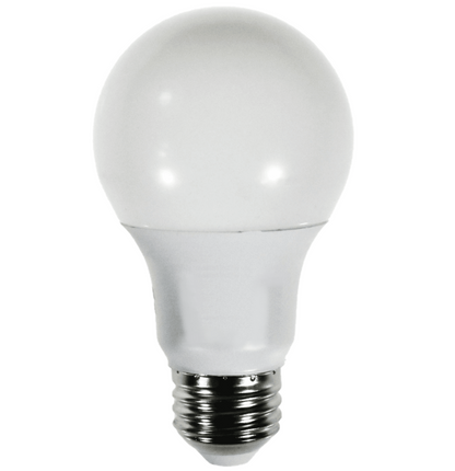 Damar A19 LED Light Bulb 8W 800 Lumen E26 Medium Base 3000K Soft White for Bedroom Living Room Lamp Home Light Bulb 120V CRI80 230° Beam Angle Damp Rated White Finish Pack of 6