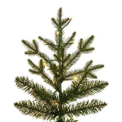 Vickerman 7.5' x 48" Kamas Fraser Fir Artificial Christmas Tree with 3mm LED Color Changing Lights