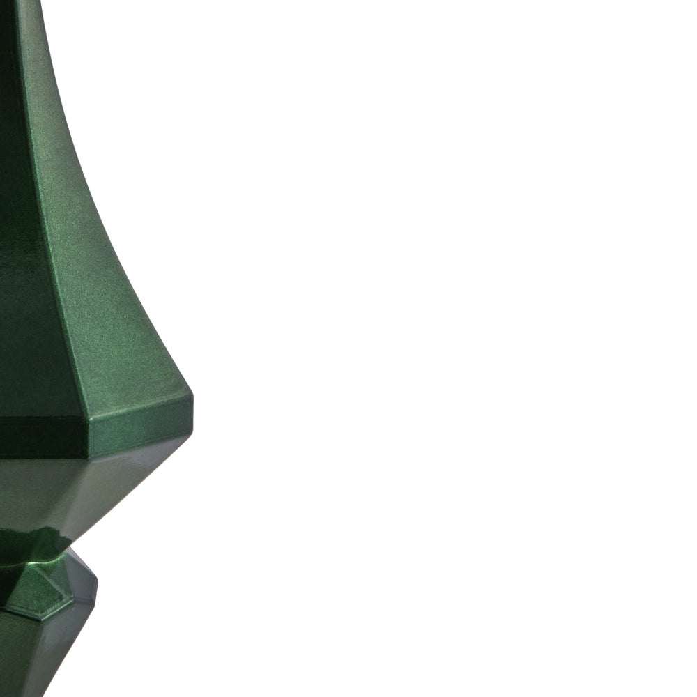 Vickerman 8" Emerald Candy Finish Diamond Finial Ornament Pack of 2