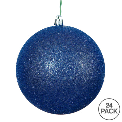 Vickerman 2.4" Cobalt Blue Glitter Ball Ornament 24 per Bag